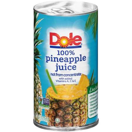 DOLE Dole Pineapple Juice 6 oz., PK48 00914